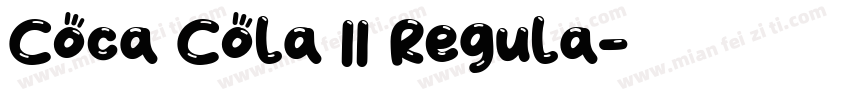 Coca Cola II Regula字体转换